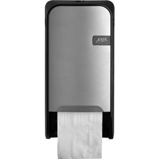 👉 Toiletrolhouder active Dispenser Euro Quartz doprol zilv 8717278498188