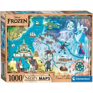 👉 Wereldkaart active Clementoni Puzzel Disney Frozen, 1000st. 8005125396665