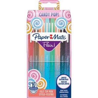 👉 Fineliner active Paper Mate Flair Candy Pop walletà 16 kleuren 3501179856216