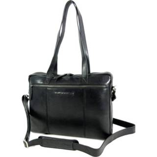 👉 Laptoptas zwart leer soft class. vrouwen MODENA leren dames zaken tas 8719241086743