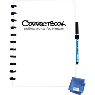 👉 Notitieboek wit active Correctbook A4 blanco 40blz inspirational white 7110762587879