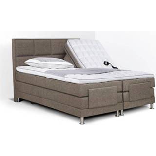 👉 Elektrische boxspring bruin Olympic Life Face 180 x 200 cm