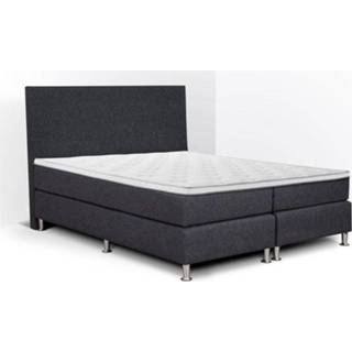 👉 Boxspring antraciet Olympic Life Hard Flanny 160 x 200 cm