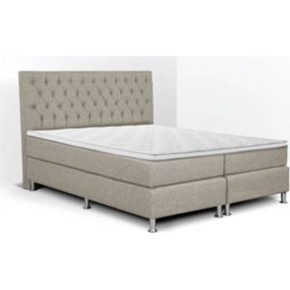 👉 Boxspring beige Olympic Life Hoogverende Bonita 160 x 200 cm