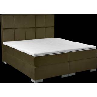 👉 Boxspring bruin s MavitaSleep Rosanna 160 x 200 cm