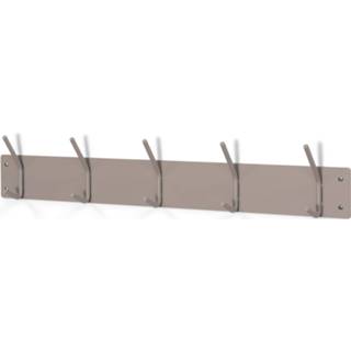 👉 Kapstok staal FUSION 5 Silky Taupe 8712077110910