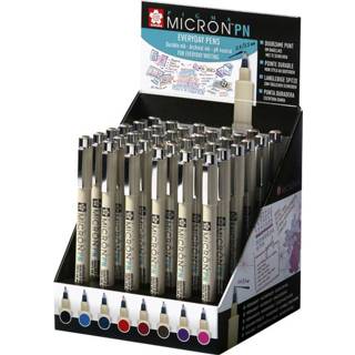 👉 Fineliner active Sakura pigma micron 0.4mm displayà 36 stuks assorti