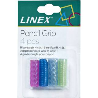 Potlood active Pen en grip Linex 4 st ass 5701221433503