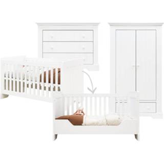 👉 Wit MDF Bopita Narbonne 3-delige meegroeikamer - 8712657062738