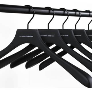 👉 Kapstok zwart hout (set of 5 pieces) LOTUS Black 8712077107569