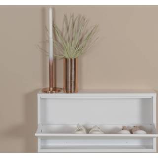 👉 Schoenenkast wit staal BILLY 1 White 8712077108962
