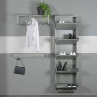 👉 Schoenenkast donkergroen staal BILLY 5 Dusty Green 8712077109105