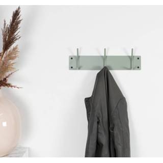 👉 Kapstok donkergroen staal FUSION 3 Dusty Green 8712077110613