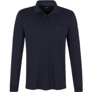 👉 Polo shirt katoen blauw Poloshirt 100% lange mouwen Pierre Cardin