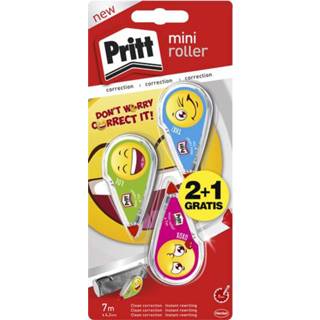 👉 Correctieroller active Pritt mini flex 4,2mmx7m Emoji blister 2+1 gratis 5410091324308