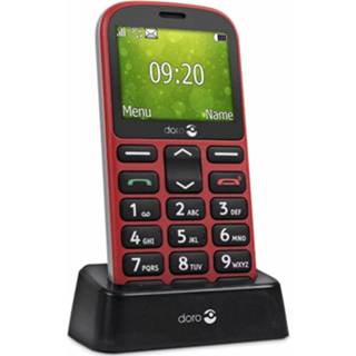 👉 Mobiele telefoon rood zwart active Doro 1361 RD GSM Rood/Zwart 7322460073848