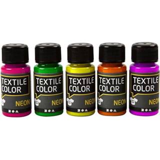 👉 Textielverf active Neon - Set van 5 Kleuren, 50ml 5707167903742