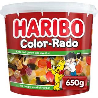 👉 Active Haribo Color-Rado wine gum + engelse drop 650gram 4001686722169