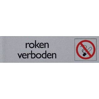 Infobord pictogram roken active verboden 165x44mm 8712938031132