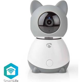 👉 Bewegingssensor grijs wit active Nedis WIFICI30CGY Smartlife Camera Voor Binnen Wi-fi Full Hd 1080p Kiep En Kantel Cloud / Microsd Met Nachtzicht Android™ & Ios Grijs/wit 5412810331055