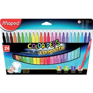 👉 Viltstift karton active Maped Color'peps in ophangdoos 24stuks ass, 3154148450221