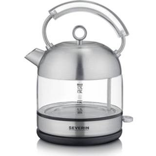 👉 Waterkoker RVS active Severin WK3454 Retro Glazen 1.7L 2400W 4008146038679
