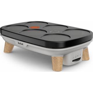 👉 Bakplaat zwart grijs active Tefal PY900D12 Elektrische Crêpe Zwart/Grijs/Hout 3168430302747