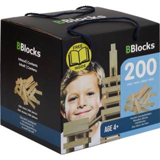👉 Bblock active BBlocks Bouwplankjes Blank, 200dlg. 8718182370638