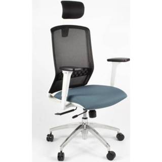 👉 Bureaustoel wit zwart antraciet active Linea Fabbrica Tekna White 01/PT Zwart/Antraciet met 3D Armleuning + Hoofdsteun 8033540636264