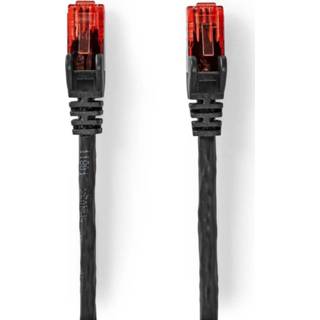 👉 Envelop zwart PE active Nedis CCGP85900BK500 Cat6-kabel Rj45 Male U/utp 50.0 M Buitenshuis Rond 5412810335718