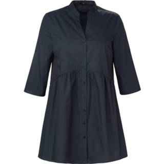 👉 Lange blouse zwart katoen 100% 3/4-mouwen Emilia Lay
