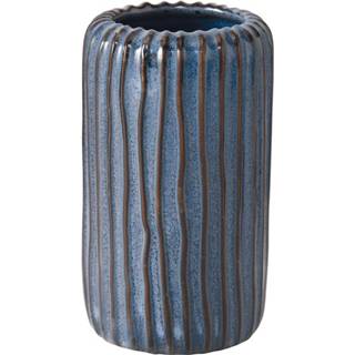 👉 Vaas blauw porselein droogbloemen Set van 3 vazen Boltze 4020607510999