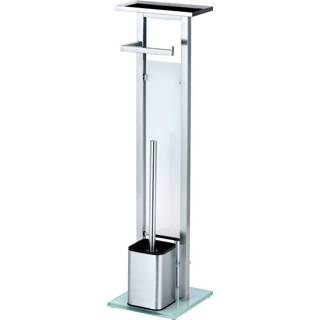 Toiletset zilverkleur wit zilver 4-in-1 Wenko Zilverkleur/Wit 4008838232316