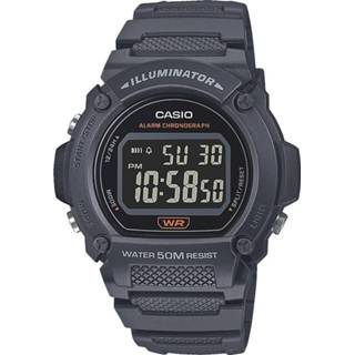 👉 Grijs mannen kast van kunsthars Herenchronograaf W-219H-8BVEF Casio 4549526294754