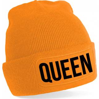 👉 Muts oranje active Queen - Koningsdag EK/WK voetbal one size