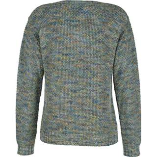 👉 Trui multicolor groen beige gemêleerd oranje met effectgaren MONA Apricot/Lichtgroen/Beige 4055711037124