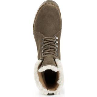 👉 Veterboots sienna kaki leer effen uittrekken olijf Veterboot 4055709303354
