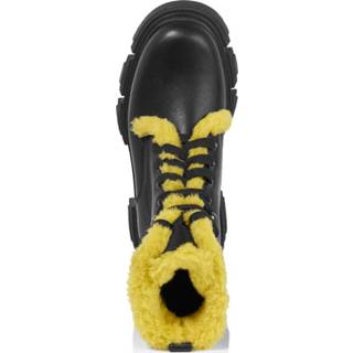 👉 Veterboots zwart leer effen tong Veterboot ROCKGEWITTER 4055709304399