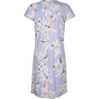 👉 Nacht hemd paars gebloemd wit Nachthemd met bloemendessin Hutschreuther Lavendel/Wit/Apricot 4251207615863