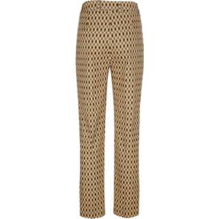 👉 Broek grafisch bruin met grafische print MONA Bruin/Terra 4055711028313