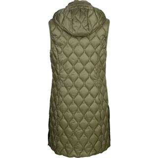 👉 Body warmer kunstvezels effen groen Bodywarmer met mooie ruitenstiksels Barbara Lebek 4065613118524