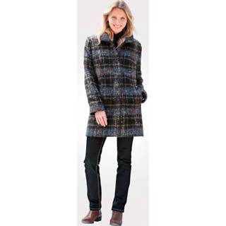 👉 Blauw wol terracotta effen Jas met Barbara Lebek Blauw/Terracotta 4062283478873