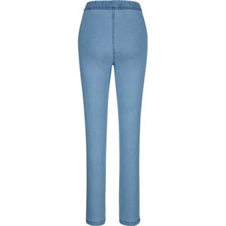 👉 Spijker broek katoen blauw effen Jeans met elastische band Paola Lichtblauw 4055697245490