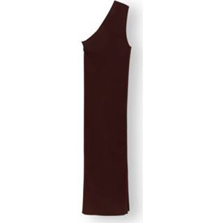 👉 Gebreide jurk rood XS s m NORR 'Sherry' Maat 5713690289031 5713690289048 5713690289055 5713690289062