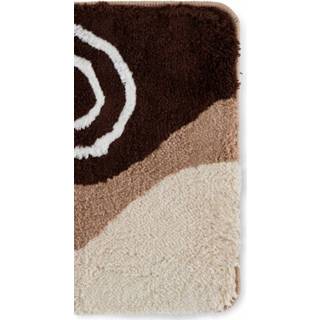 👉 Toiletmat bruin beige polyacryl grafisch zonder uitsparing Palermo Webschatz Bruin/Beige