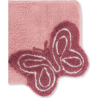 👉 Badmat roze polyacryl animalprint Butterfly Webschatz Roze/Pink