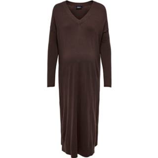 👉 Gebreide jurk bruin l s m XL Only Maternity 'IBI' Maat 5715315588413 5715315588390 5715315588406 5715315588420