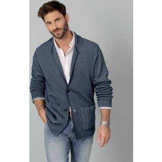 👉 Colbert marine katoen effen blauw in comfortabel model BABISTA 4055709732758