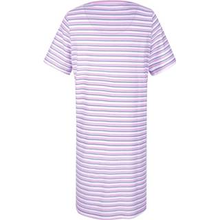 👉 Nachthemd wit blauw katoen gestreept comfortabel in modieuze kleuren Harmony Wit/Lichtblauw/Donkerblauw 4055709498197