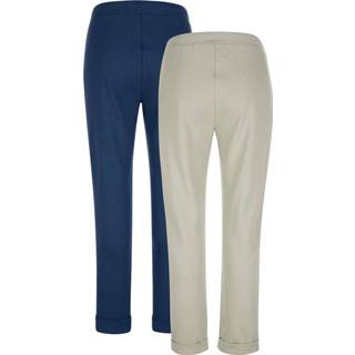 👉 Jogging broek blauw effen comfortabel marine zachtgroen Joggingbroeken per 2 stuks met bestikte steekzakken Harmony Marine/Zachtgroen 4055709507073